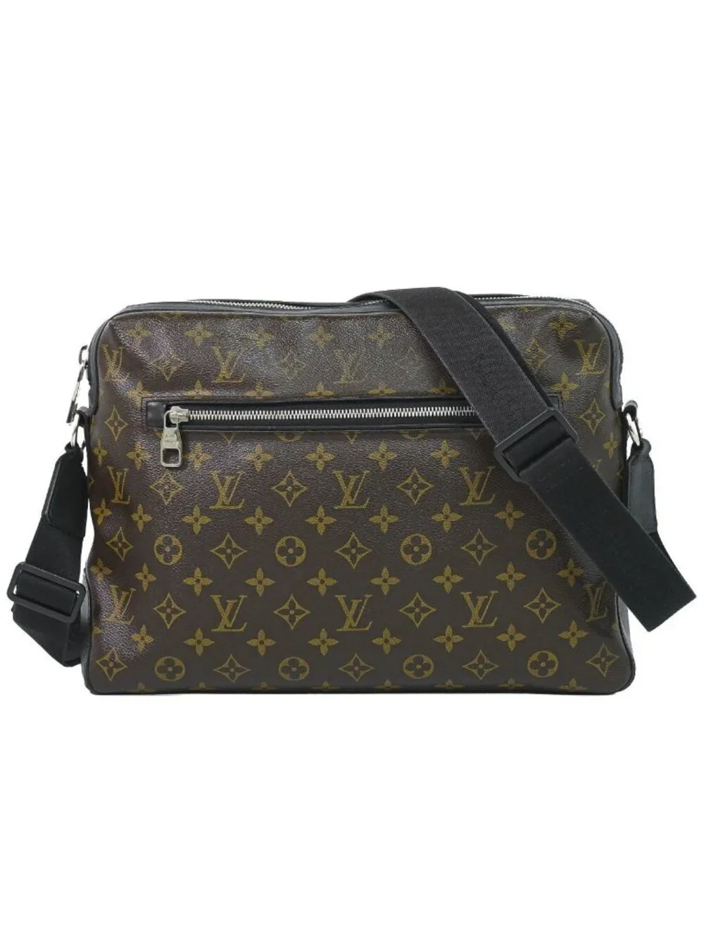 Louis Vuitton LV Torres Monogram Macassar Shoulder Bag Brown Black